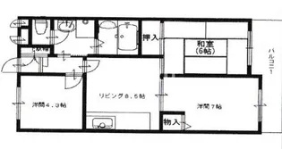 クレアコート【405号室】の間取り