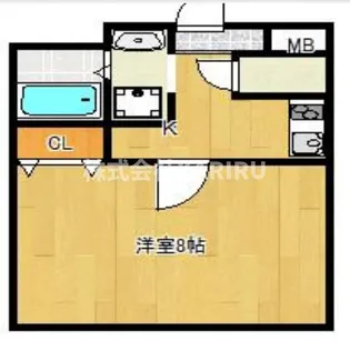 ヴィラナリー太子橋今市【204号室】の間取り