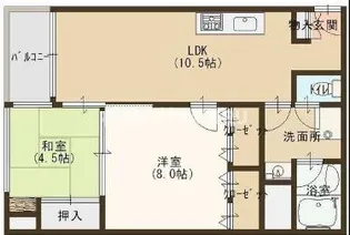 メゾンドノブレ【702号室】の間取り