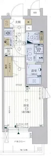 ファーストレジデンス玉造【804号室】の間取り