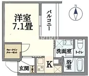 ウェルスクエア都島【205号室】の間取り