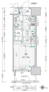 クレストタップ京橋【702号室】の間取り
