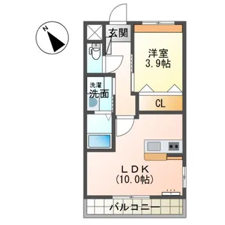レオーネファースト【00201号室】の間取り