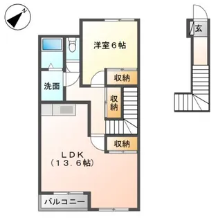 サンテラスN【203号室】の間取り