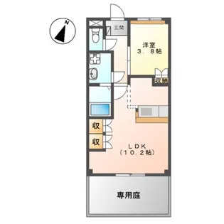 リガシーハイムM【1階】の間取り