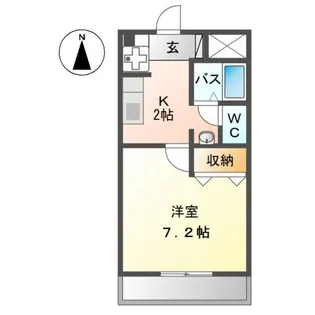 アクシオン武雄駅前【102号室】の間取り