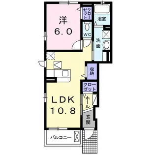 グラースメゾン【101号室】の間取り