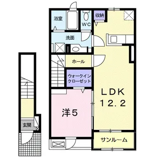 Soubou【204号室】の間取り