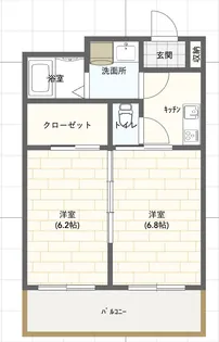 CITYHOUSEin武雄【806号室】の間取り