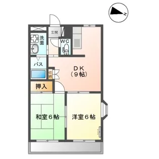 ロイヤルメゾン武雄【201号室】の間取り