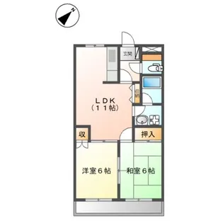 ブリリアントハイツ【1階】の間取り
