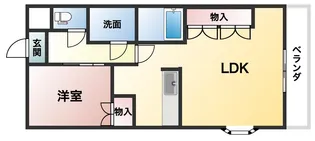 キャトルセゾン【206号室】の間取り