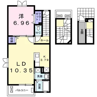 リヴェール2【303号室】の間取り