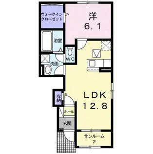 ルプルミエ【104号室】の間取り