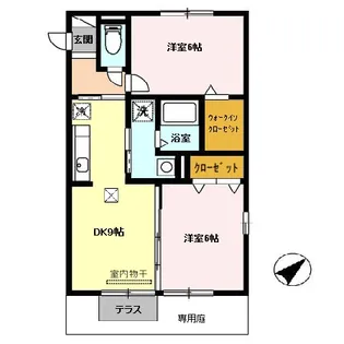 パストラル武雄B棟【103号室】の間取り