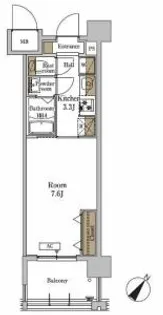 RJRプレシア武雄温泉【802号室】の間取り