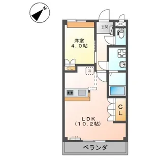 スカイハイツ【202号室】の間取り