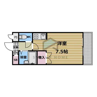 SENTIA八戸ノ里の間取り