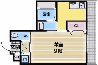 エクレール上小阪【1階】の間取り