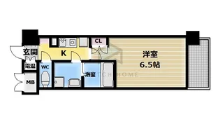 CASSIA高井田NORTHCOURT【814号室】の間取り