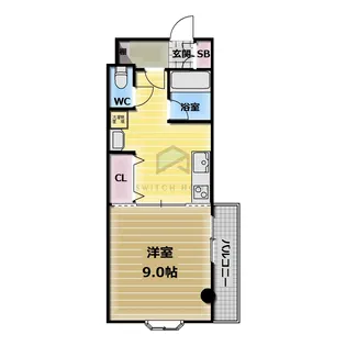サンオークスマンション【2階】の間取り