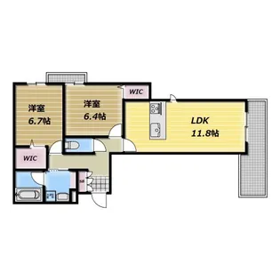 シャーメゾン ヴァンヴェール【3階】の間取り