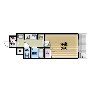 メゾントーマス【201号室】の間取り