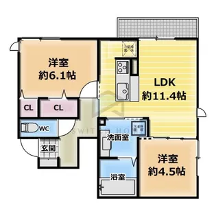 カーサルピナス【1階】の間取り