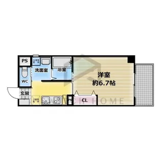 みおつくし布施【4階】の間取り