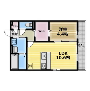 VIER CASA A【1階】の間取り