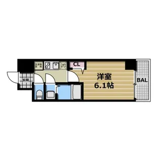 アドバンス大阪リーヴァ【5階】の間取り