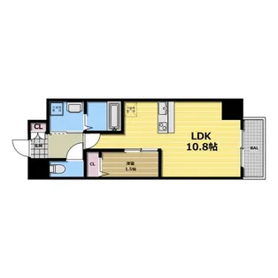 ONLYONE布施【4階】の間取り