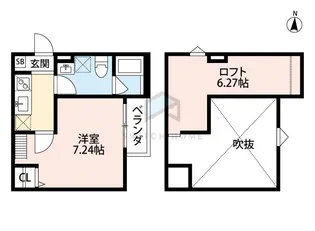 スリーズ長瀬の間取り