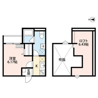 ティースカイながせの間取り