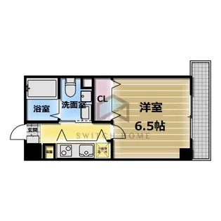 Celeb布施東【8階】の間取り