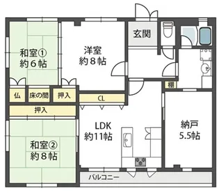 サイレンスハイム【3階】の間取り