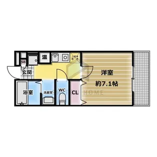 ジュネス今里【2階】の間取り