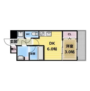 オリエンテム【3階】の間取り
