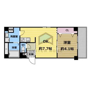 プリエール高井田の間取り