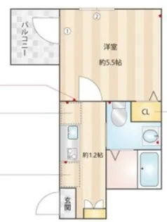 WESTCRYSTALの間取り