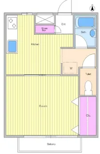 ハイツ西川越の間取り