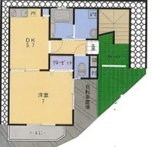 ラルーチェ蕨の間取り