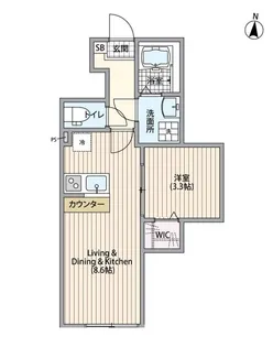 Lavare新中里の間取り