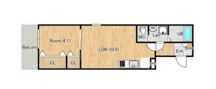 ジーメゾン北上尾の間取り