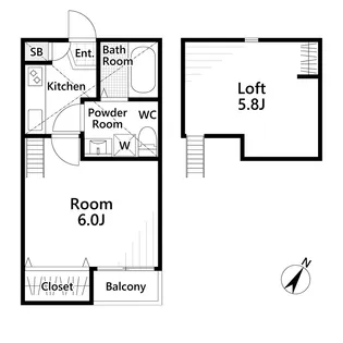 Vivienda大宮の間取り