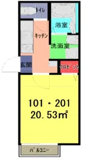 イースタンスカイ大和田の間取り
