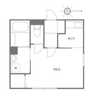 エミネックス芝中田の間取り
