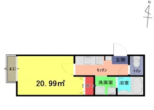 リベルテ大和田の間取り
