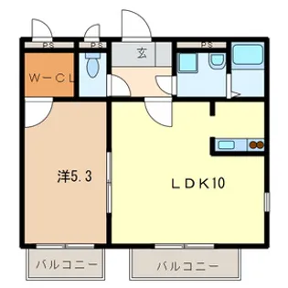 アムールむつみ2の間取り