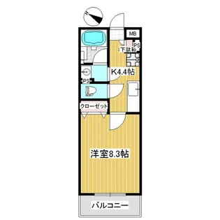 ラリベルタ桜木の間取り